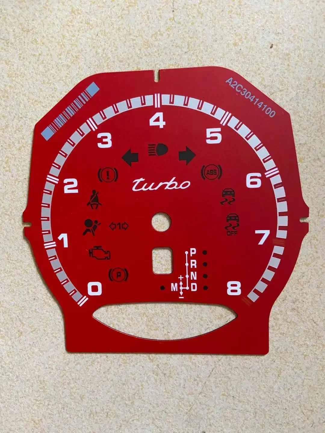 For Porsche 958 Cayenne / 970 Panamera Turbo Gauge Face Tachometer – 8000 RPM