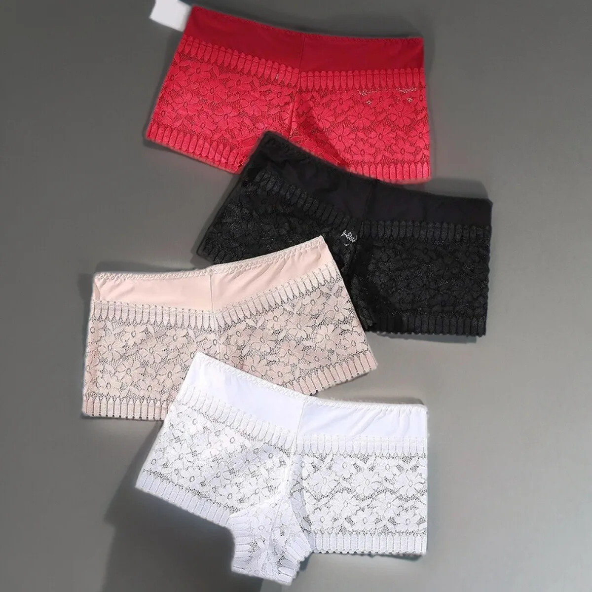 1 Article Plus Size Women\'s Panties Lace Thong Panties Pure Desire Panties Mid Waist Hip Wrap Panties