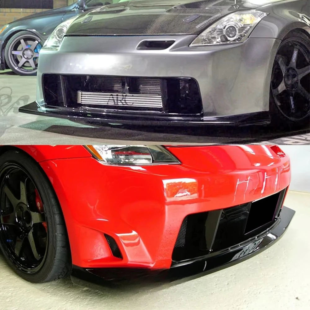 For Nissan Z33 350Z Car Body Kits ING Style Fiberglass FRP Unpaint Modification Parts Front Bumper Guard