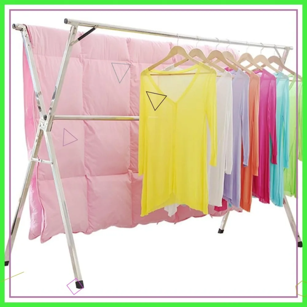 

Складная сверхпрочная сушилка для одежды, регулируемая длина для использования в помещении и на открытом воздухе, компактная складная конструкция