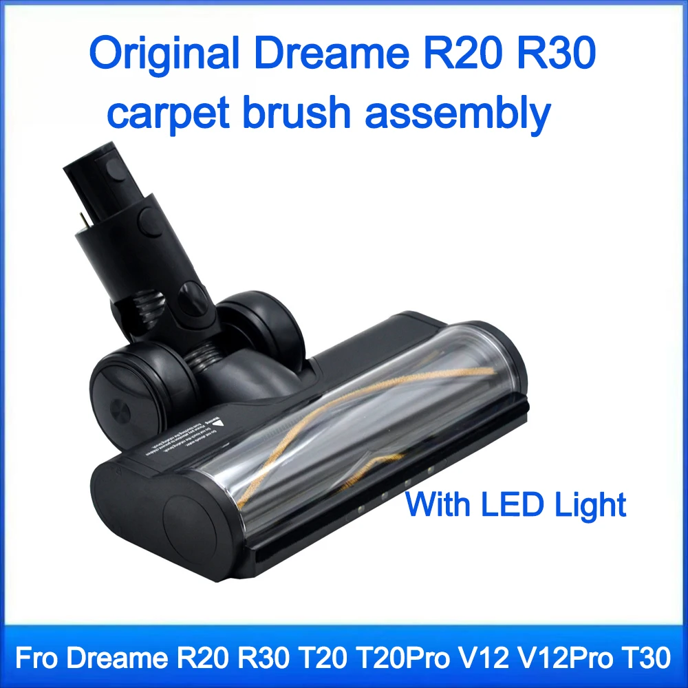 Original Dreame R20 R30 Carpet Brush Assembly W/ Roller Brush Head For T20 T20Pro T30 V12 V12Pro V11 Vacuum Cleaner Accessories