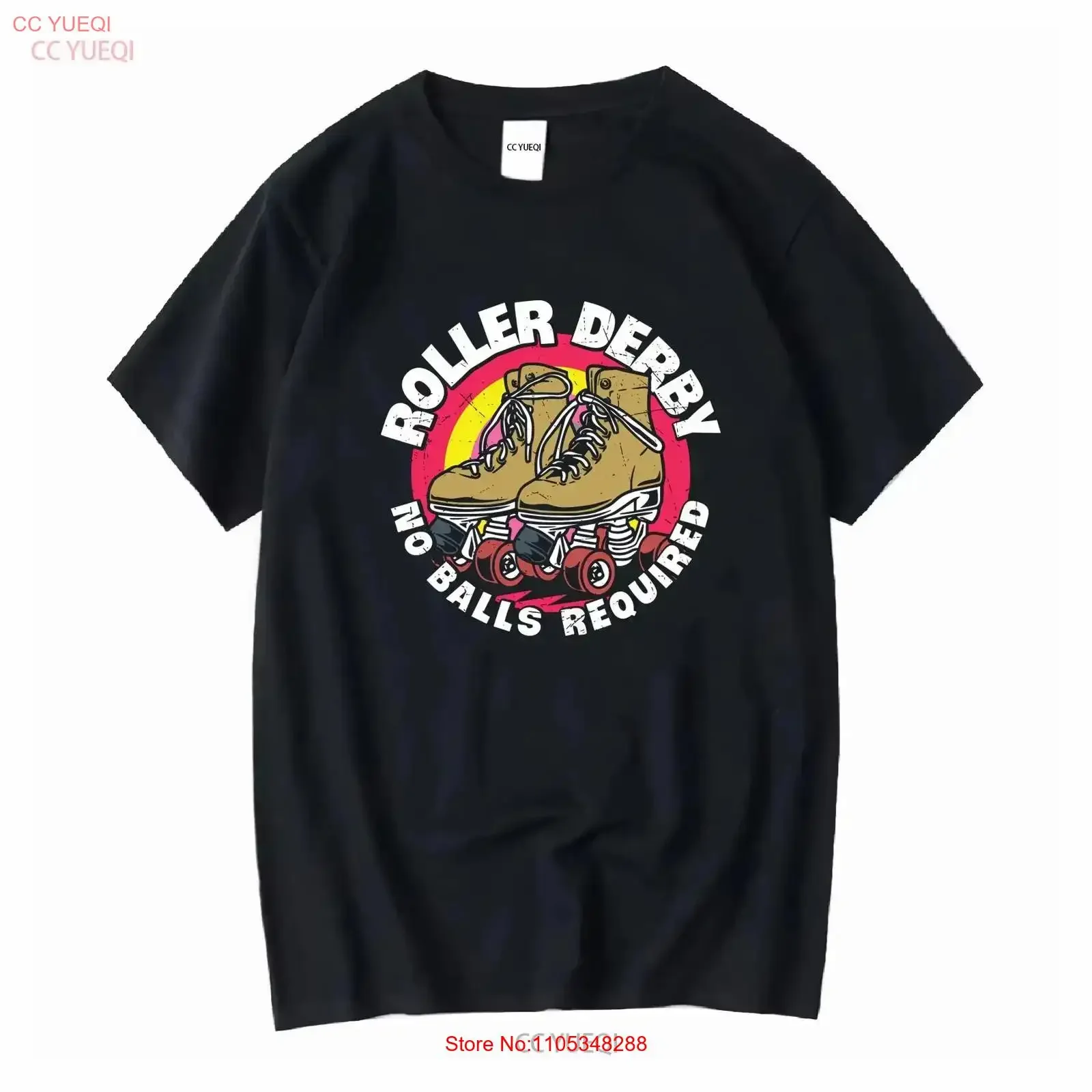 Roller-Skating-T-Shirt „Derby s For Skater“ – Lustiges Skate-Retro-Print-Design, Vintage-Waschung, Designer-Kleidung, bequem