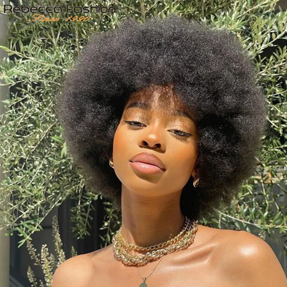 

100% настоящие перуанские парики из натуральных волос Натуральные настоящие парики Коричневые цветные парики из натуральных волос для женщин 14-дюймовые короткие афро-кудрявые объемные волосы