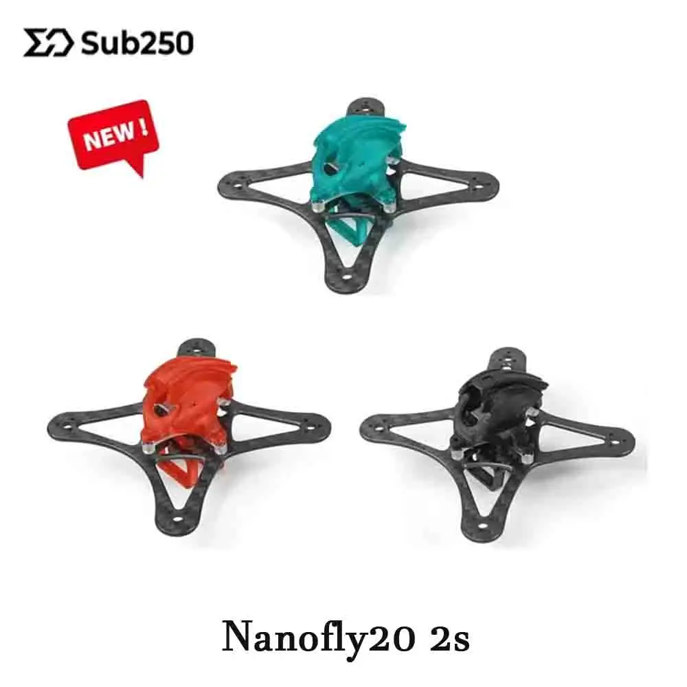 ملحقات طائرة بدون طيار Sub250 Nanofly20 2S FPV مع حامل بطارية/إطار إصدار تناظري عالي الدقة متوافق مع أجزاء AVATAR HDzero VTX RC #1