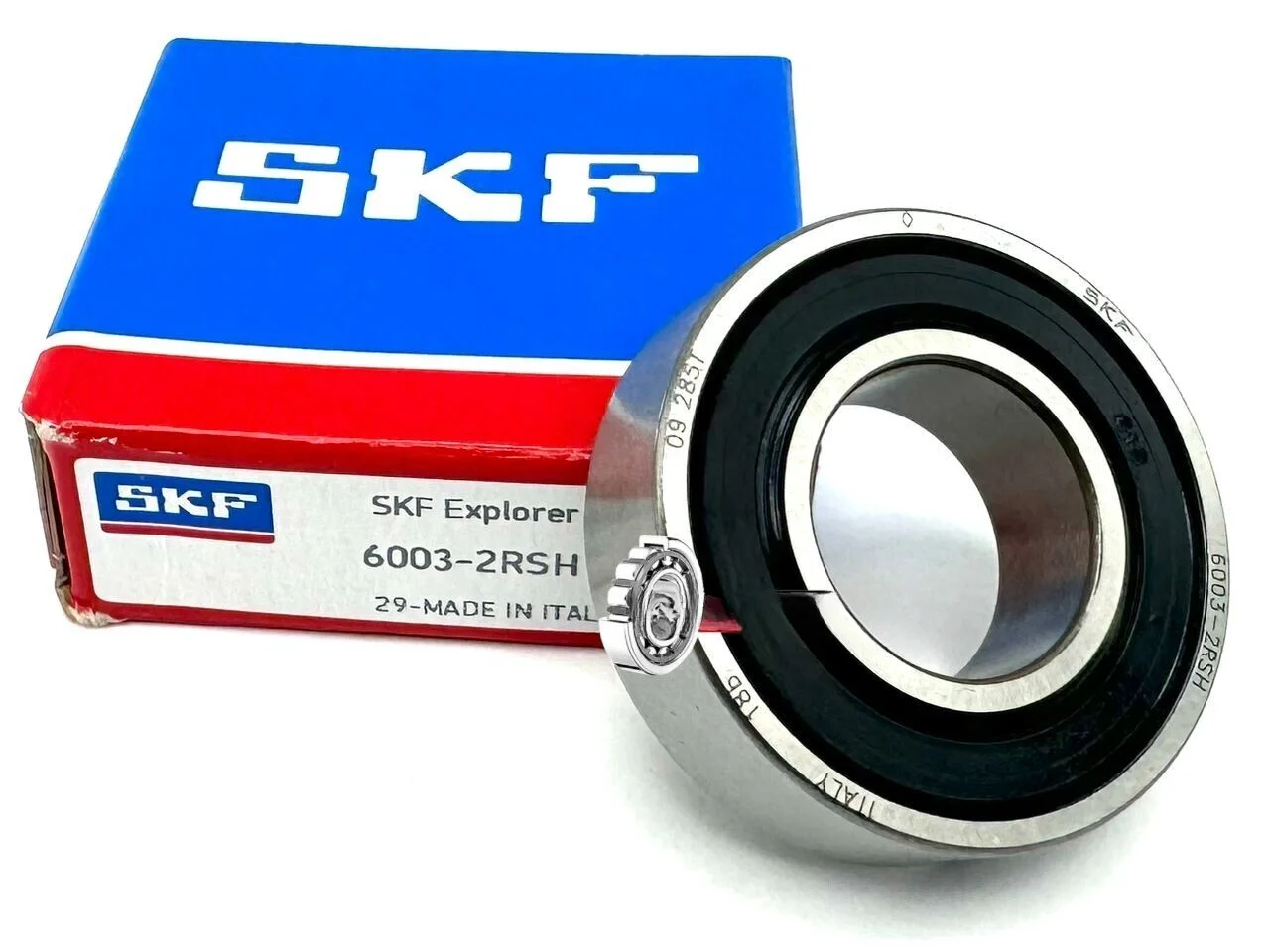 

SKF 6003 2RSH DEEP GROOVE BALL BEARING, RUBBER SEALED 2RS 17x35x10 mm