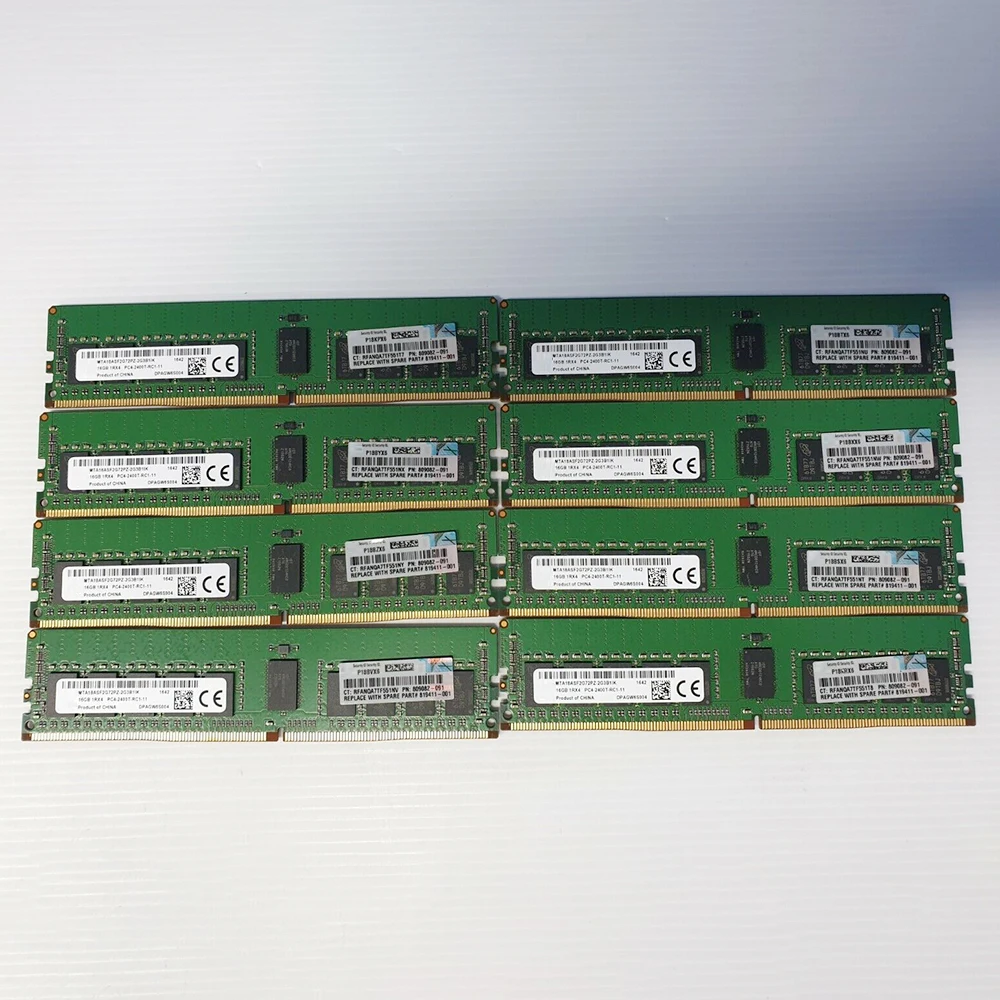 2PCS 805349-B21 819411-001 809082-091 RAM For HPE Gen9 16GB DDR4 2400MHz 1RX4 PC4-2400T Server Memory Works Perfectly Fast Ship