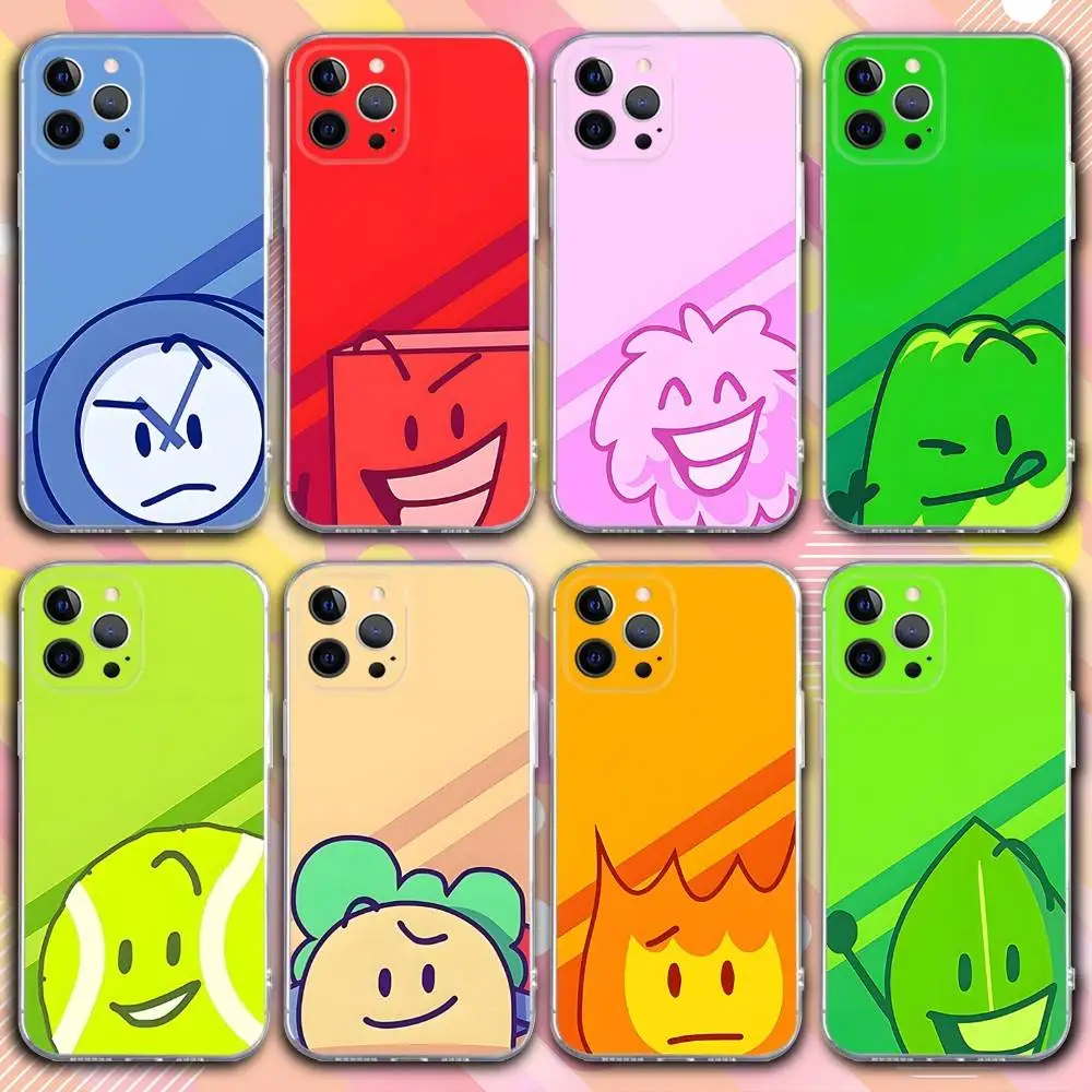 

B-Battle for Dream Island Phone Case For iPhone 17,16,15,14,13,12,11 Pro,Max,Plus,X,XS,XR,SE4,E Mini Transparent Soft Cover