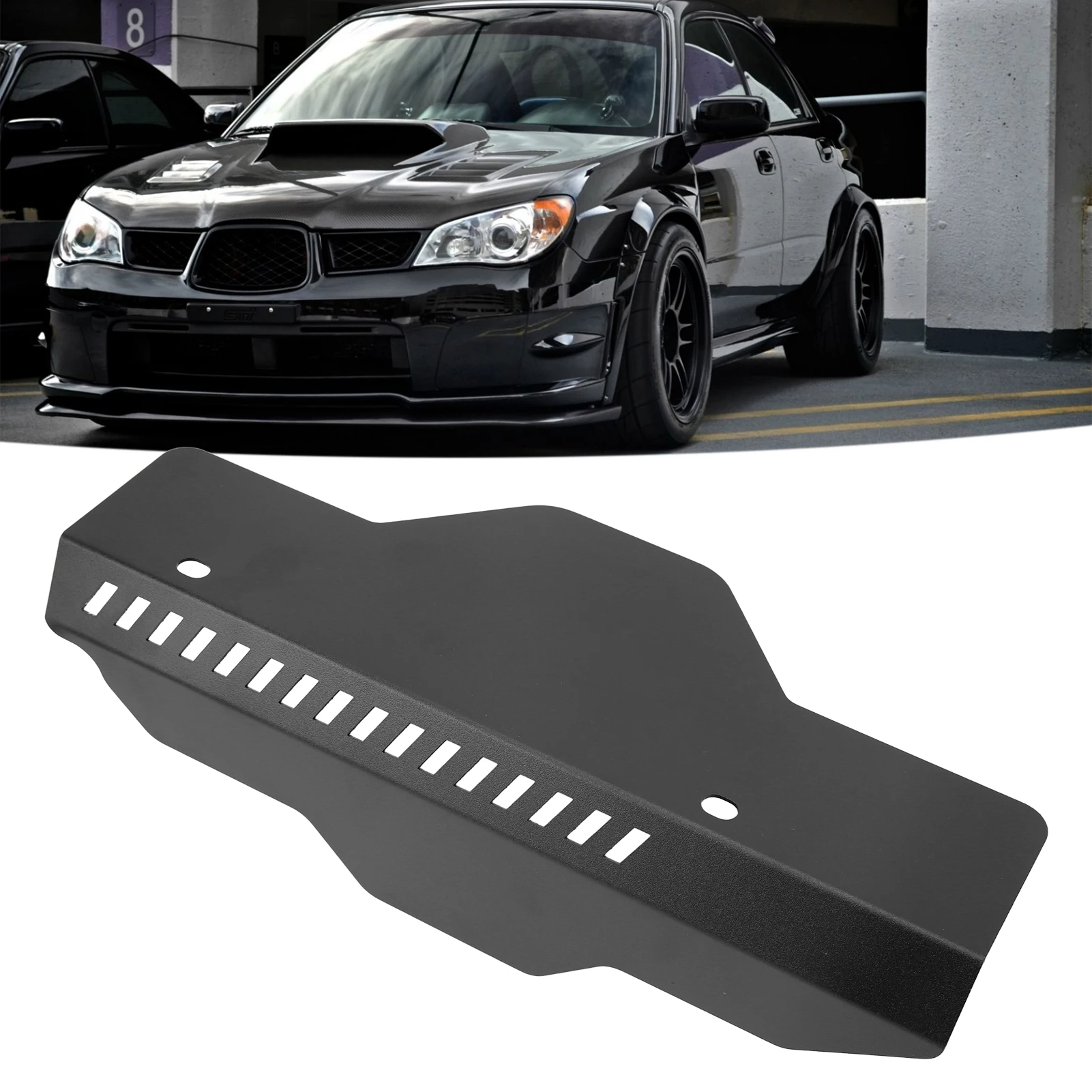 Pulley Cover Aluminium Alloy High Accuracy Car Accessories Replacement for Su baru Impreza WRX Black,attractive and durable