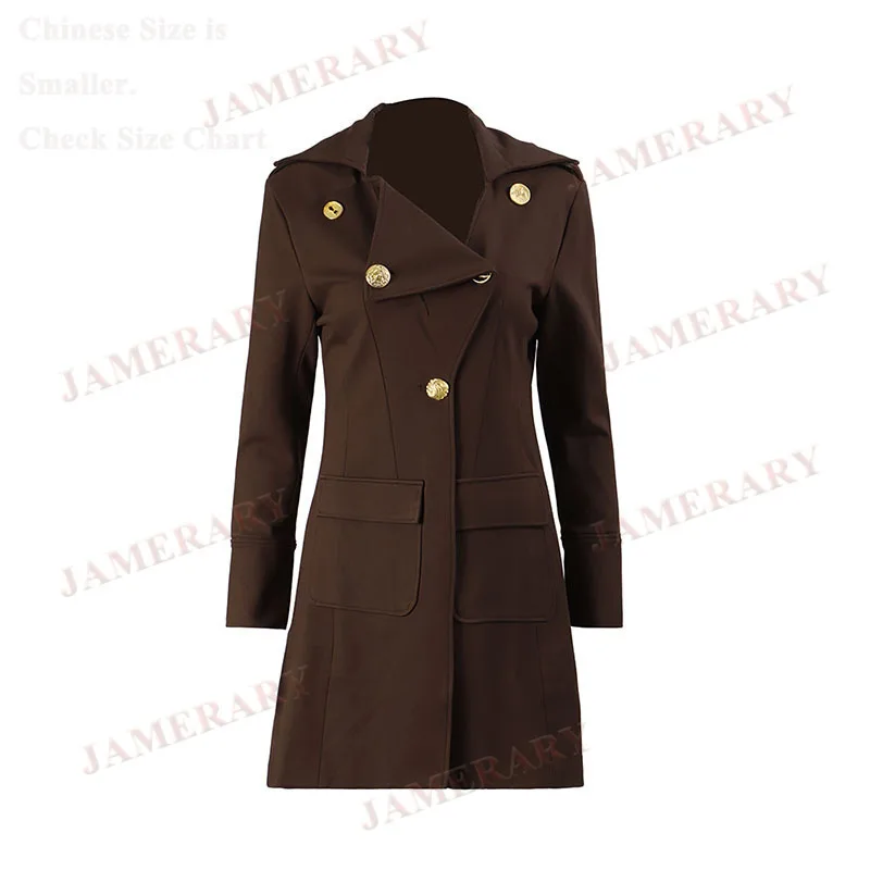 

Spring Autumn Trench Women Suit Coats Long Blazer Office Lady Elegant Outfits
