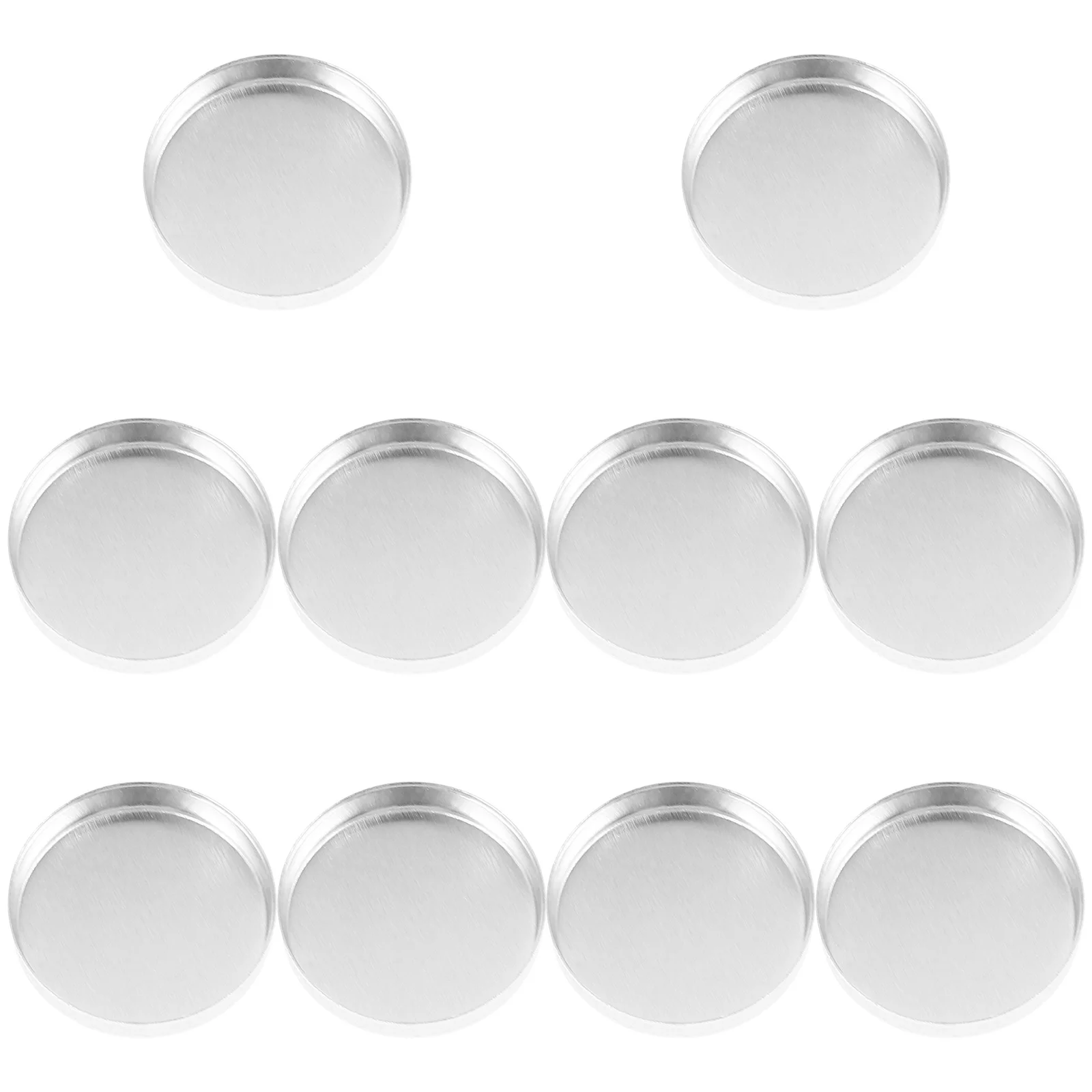 10Pcs Make-Up Aluminium Lidschatten Pan Kleine Tragbare Leere Lidschatten Fall DIY Wiederverwendbare Make-Up Tablett Halter Kleine Lidschatten Pan