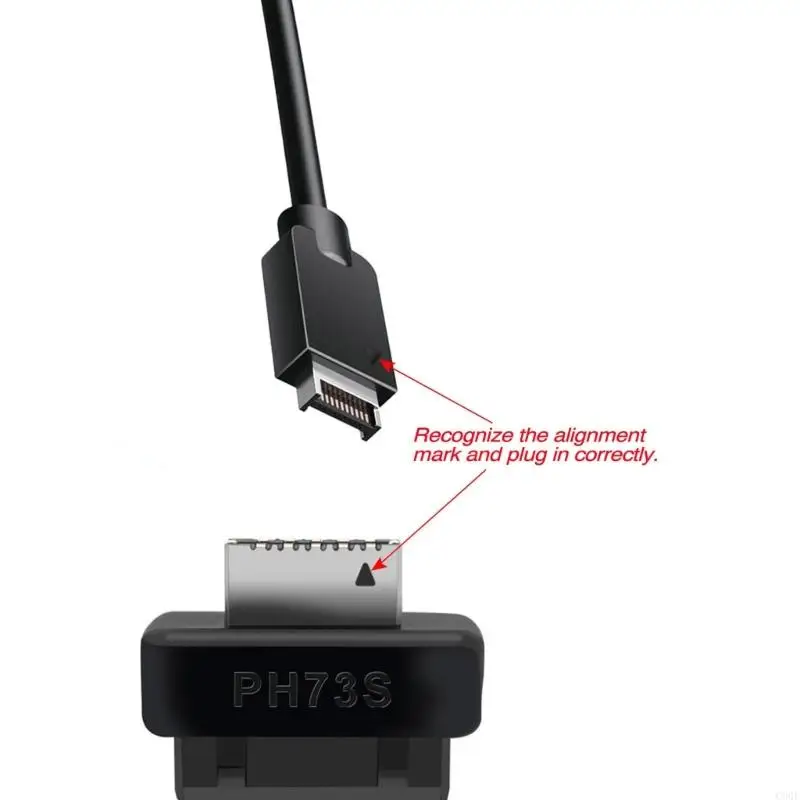C90F Altamente Velocidad del adaptador del panel frontal USB Splitter para uso placas base Tipo C