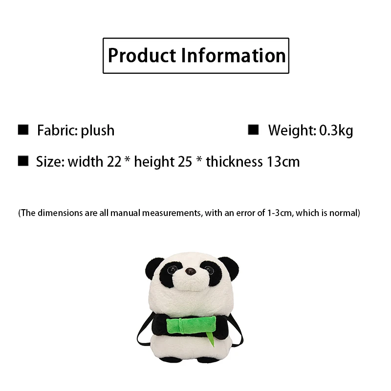 2023 New Fashion Internet Celebrity Cartoon peluche bambola borsa morbida ragazza carina zaino