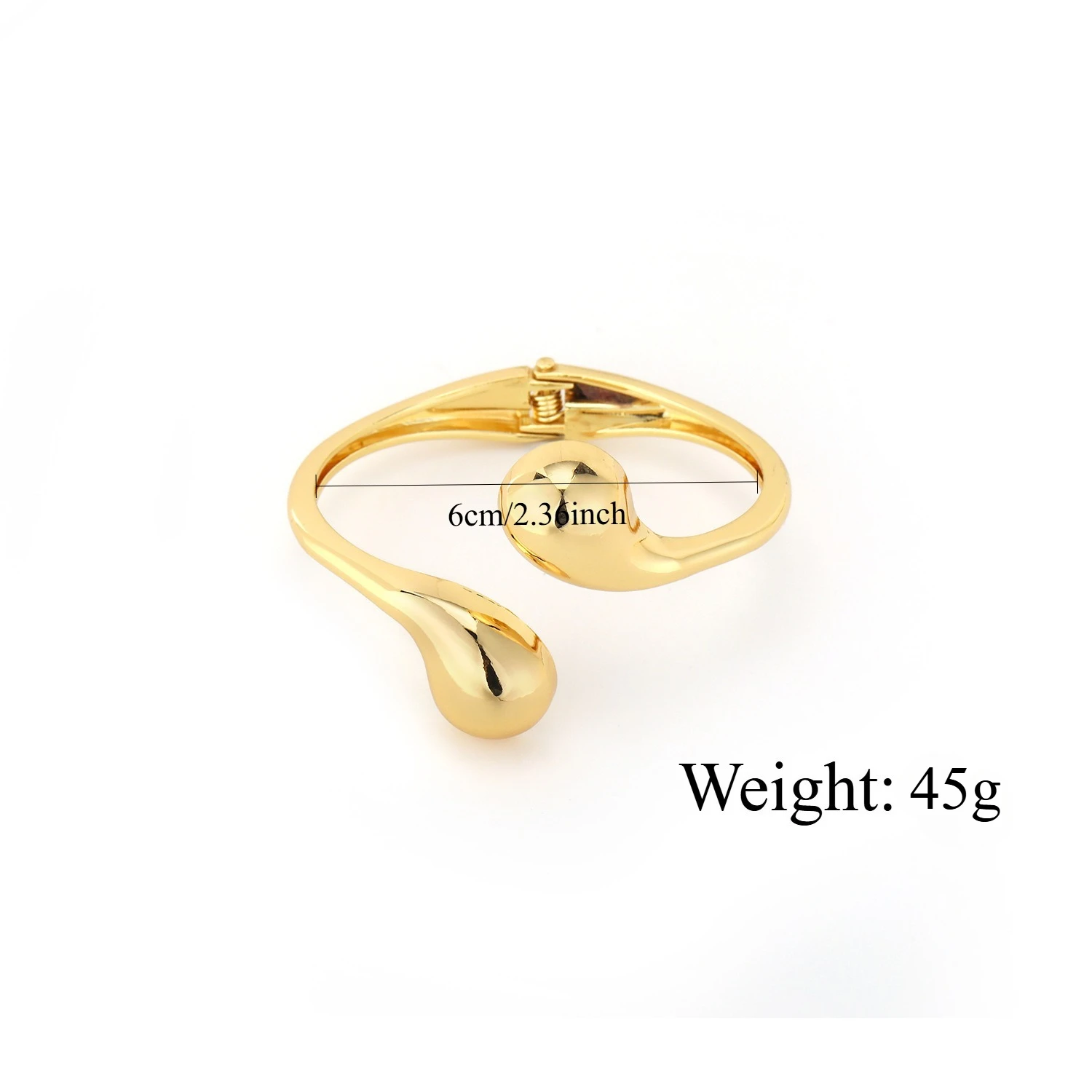 60/61/62 مللي متر سوار لامع بسيط أساور معدنية عالمية لجميع المواسم أساور مستديرة عصرية وراقية للنساء