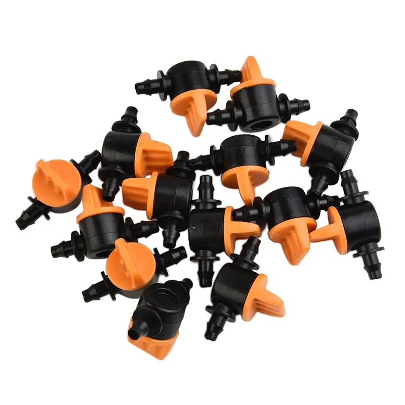 100PCS Mini วาล์วสําหรับ 4/7Mm ท่อชลประทาน Barbed Water Flow Control วาล์วสวนรดน้ํา Connector Accessories-A74P