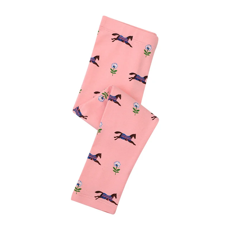 

Jumping Meters 2-7T Animals Print Cute Horse Autumn Spring Girls Leggings Pants Full Length Girls Baby Skinny Pencil Pants