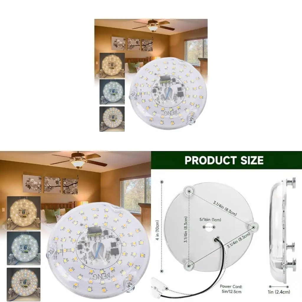 

Dimmable LED Retrofits Light Board Panel 120V 18W 1530LM LED Light Engine Ceiling Flush Light Replacement Panel