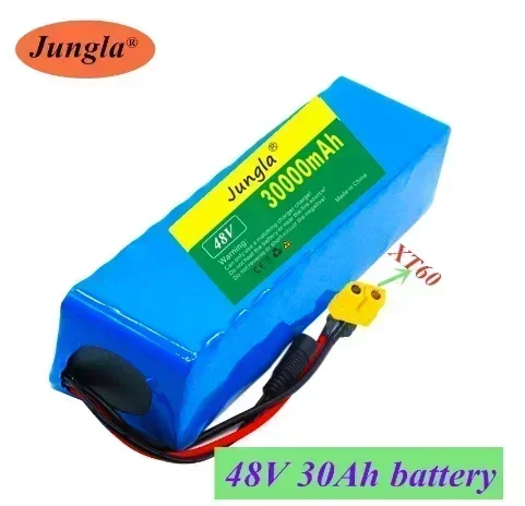 

2025 New 100% Original 48V 30Ah 1000W 13S3P 18650 Battery Pack 54.6V 25A Discharge BMS