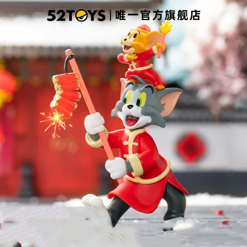 TOM and JERRY Open The New Year Series Blind Box Toys Mystery Box Mistery Caixa Action Figure Surpresa Cute Model Birthday Gift