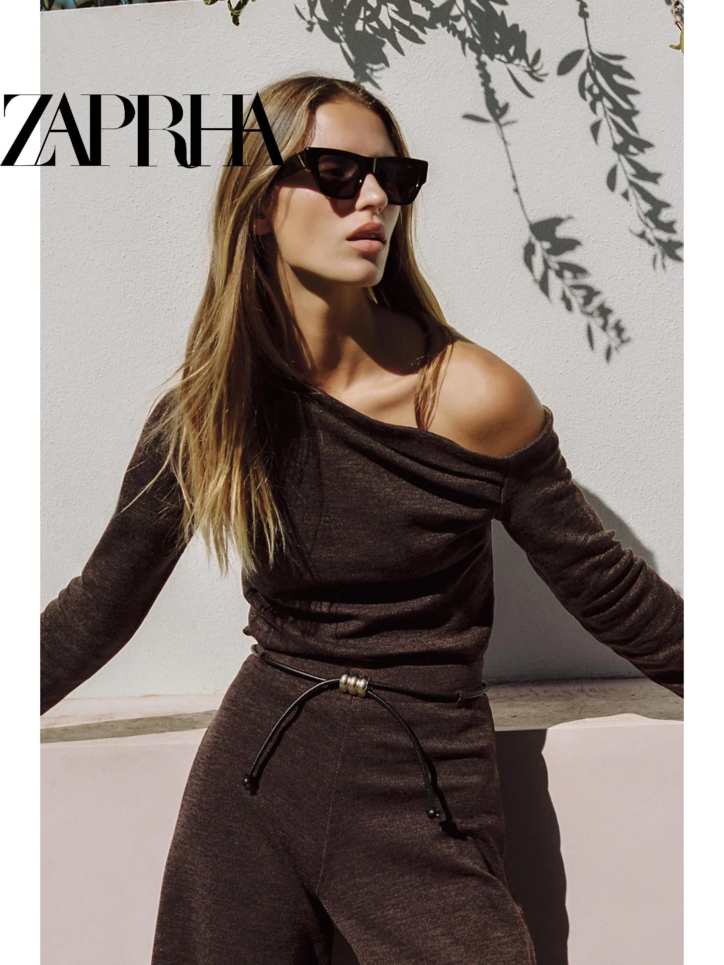 

Summer 2026 New Pure Desire Spicy Girl Asymmetrical Shoulder Long Sleeve Knitted Top Women's Folded Long Sleeve Knitwear