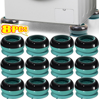 1/8PCS Washing Machine Support Pads Vibration Damper Suction Cup Shockproof Foot Pads Furniture Table Refrigerator Non-slip Mats
