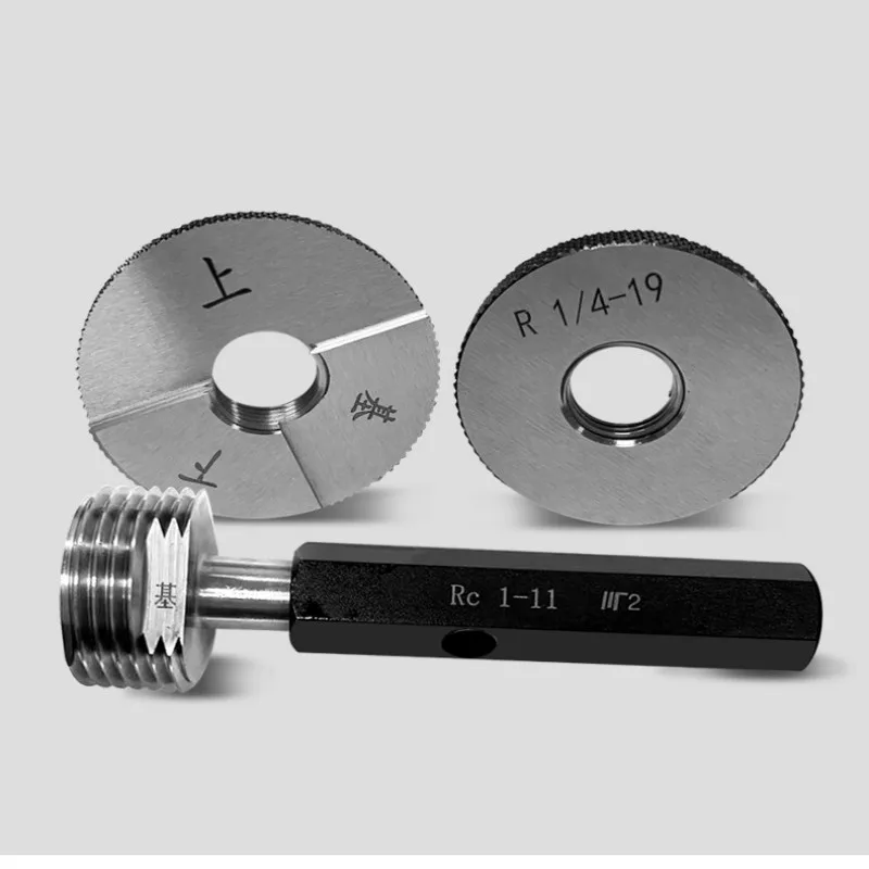 1pcs RC Taper Pipe Thread Plug Gauge  and Thread Ring Gauge Measure Tool  55 Degrees RC1/8 1/16-28 1/2-14 1/4-19