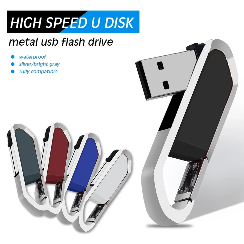 Pen Drive 8GB 16GB usb flash drive 32GB 64GB 128GB metal Keychain memory stick High speed usb2.0 флешка for Tablet/PC