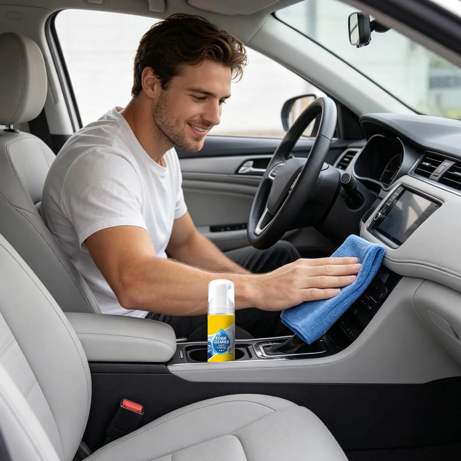150ml Car Interior Detailer Spray, Multi-Purpose Cleaner & Restorer for Dashboards Seats Plastic Repellent Shine