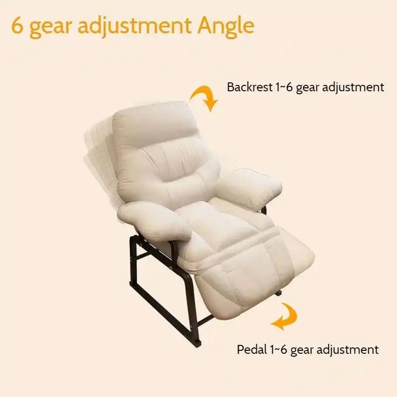 

Home Lazy Sofa Chair Comfortable Office Computer Game Chair Can Lie Back Chair Adjustable Dormitory Recliner Break Lounge Chairs