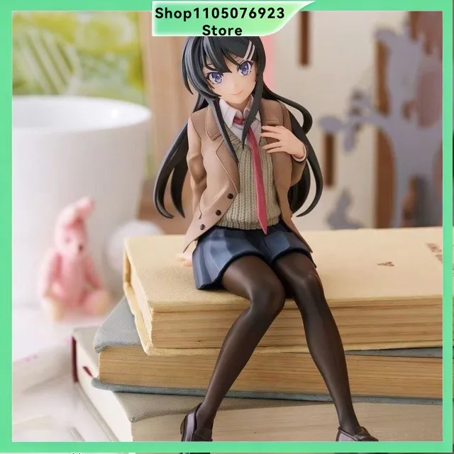 Rascal Does Not Dream of Bunny Girl Senpai Sakurajima Mai Instant Noodle Bowl Figure Anime Bishoujo Model Statue Collectible Toy