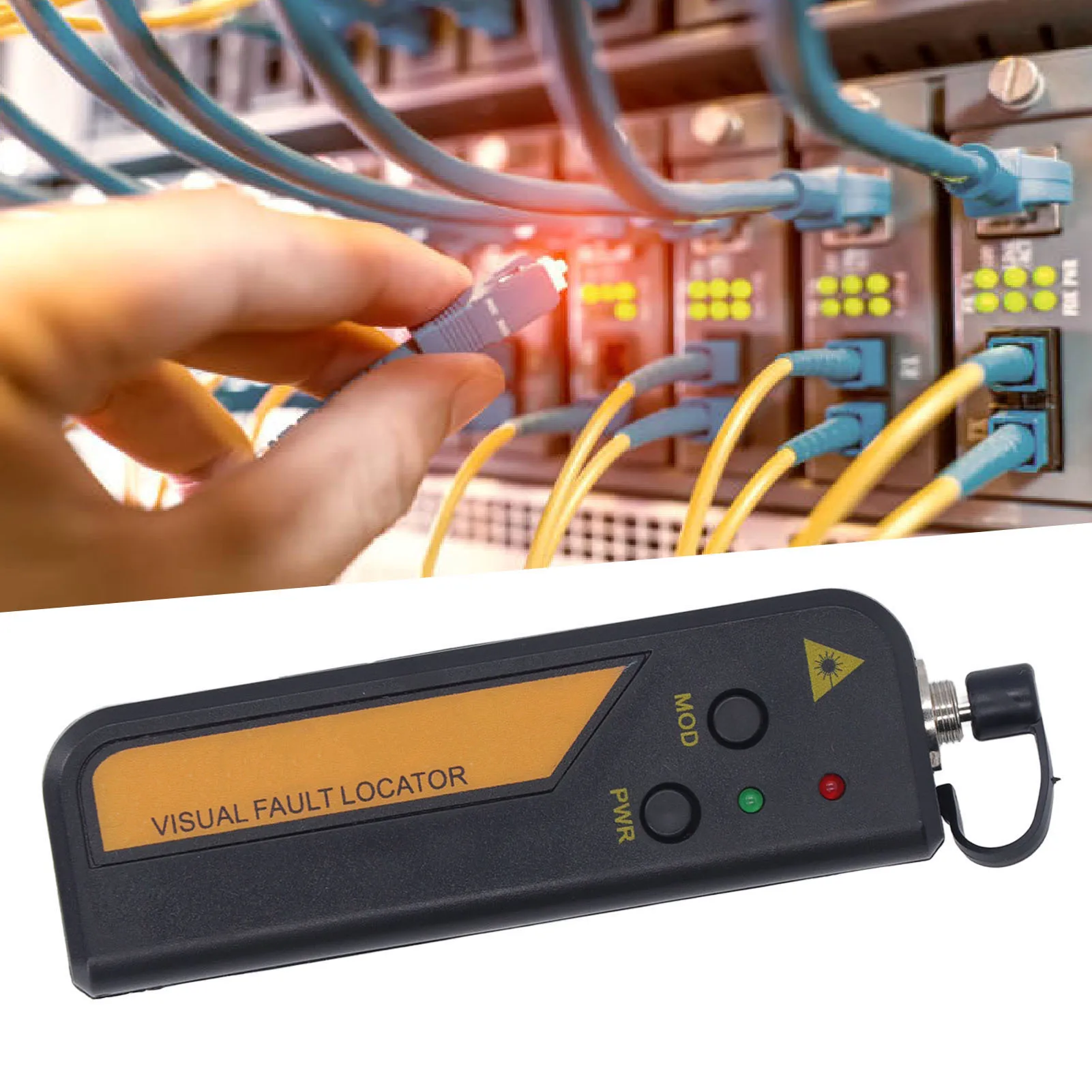 Localizador visual de falhas de fibra óptica, 20km, caneta de luz vermelha vfl, manutenção de rede, portátil, alta estabilidade, testador de fonte de fibra óptica