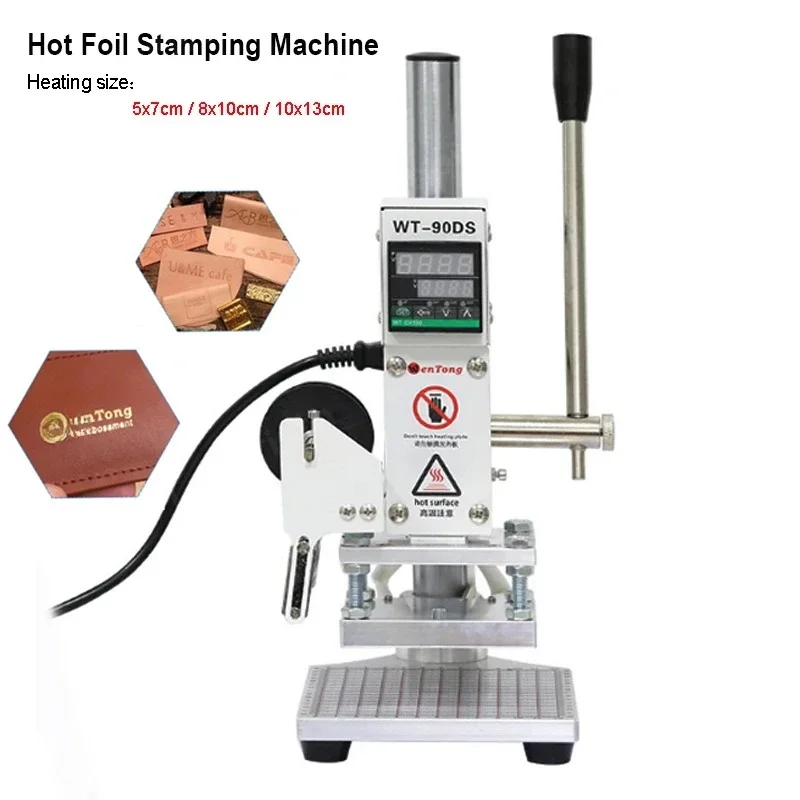 Hot Foil Stamping Machine Digital Heat Press PVC Card Book Leather Paper Wood Custom Logo Embossing