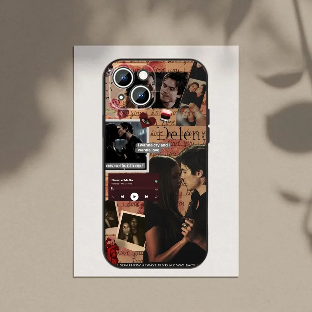 The Vampire D-Diaries  Phone Case Phone Case For Apple iPhone 15,14,13,12,11,XS,XR,X,8,7,Pro,Max,Plus,mini Silicone Black Cover