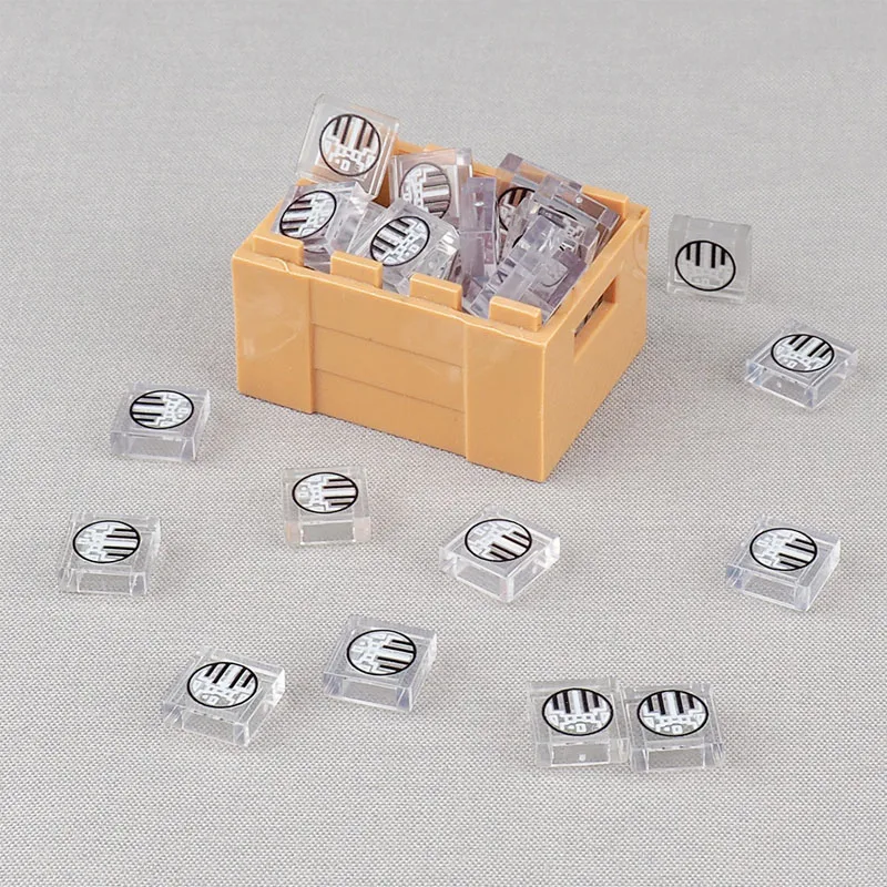 Akcesoria do drukarek scenicznych, klocki konstrukcyjne, ekran deski rozdzielczej, klawiatura, mysz, przyciski sterujące, mini kompatybilne klocki, zabawka N08