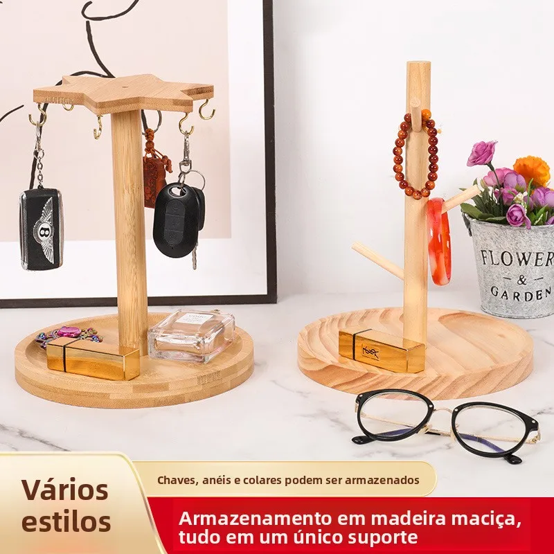 modern-minimalist-desktop-storage-rack-entrance-display-stand-real-wood-key-holder-living-room-decorative-accessories