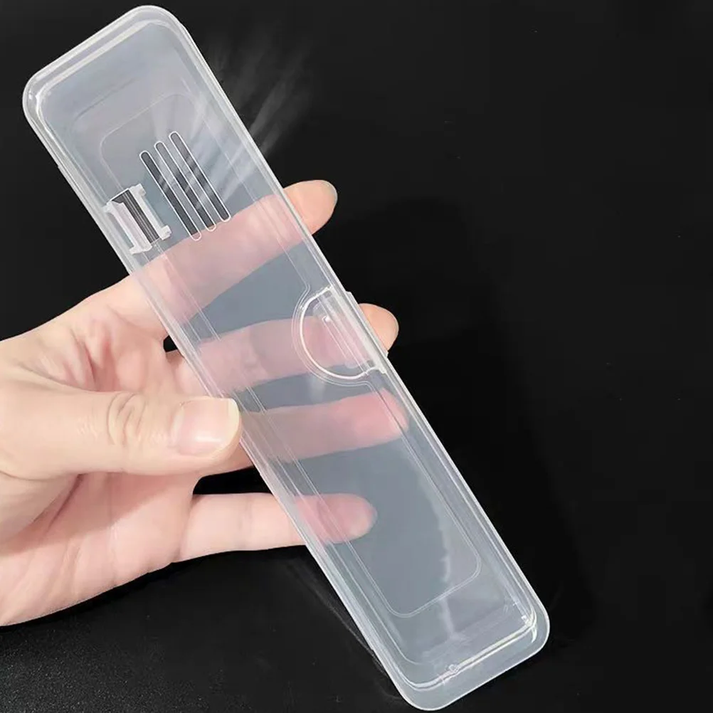 صندوق فرشاة أسنان للسفر، علبة بلاستيكية قابلة لإعادة الاستخدام، منظم مقاوم للماء، حامل معجون الأسنان المحمول، حاوية تخزين مستلزمات السفر #4