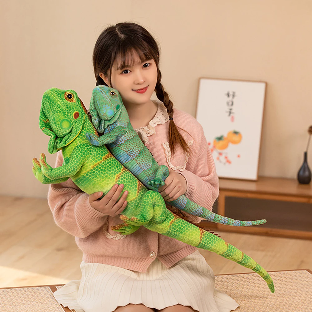 

Simulated Green Lizard Chameleon Stuffed Plush Toy Children Gift