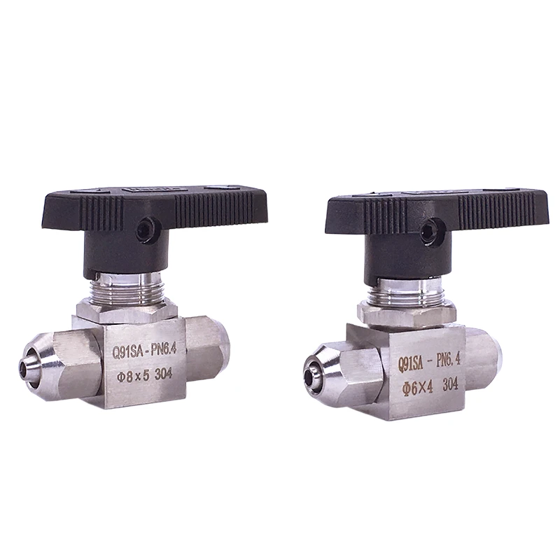 

2-Way Stainless Steel Quick Screw Ball Valve OD Tube 4mm 6mm 8mm 10mm 12mm PU Hose Trachea Valve Switch Valve