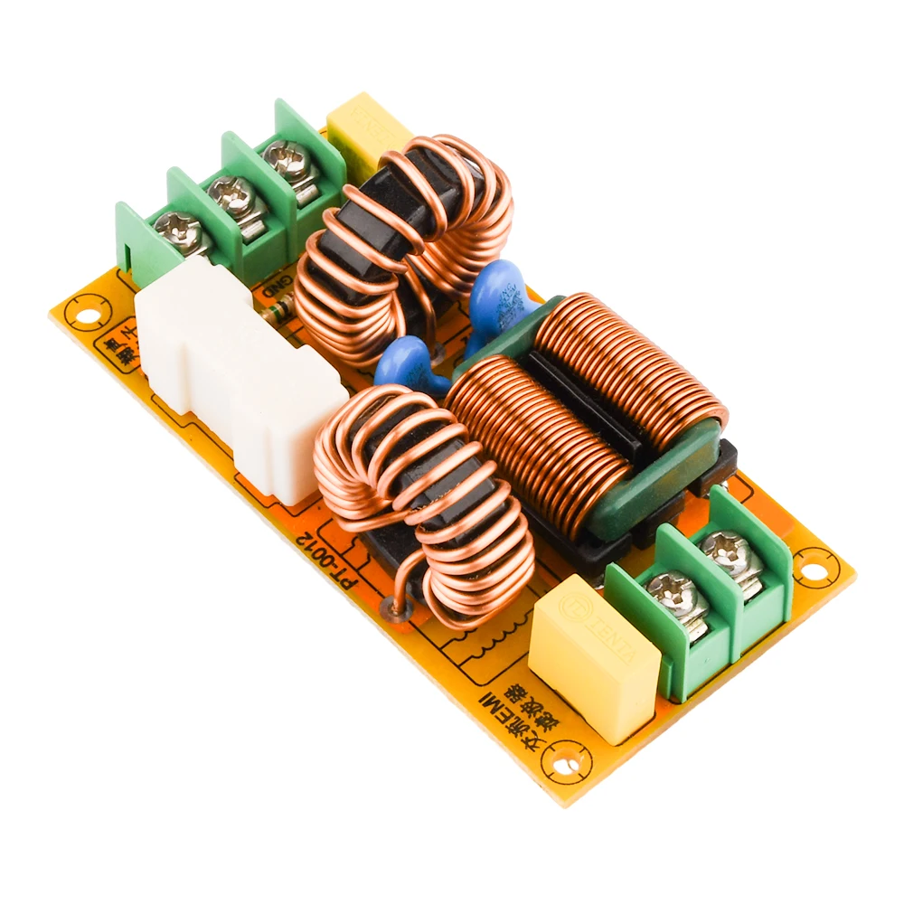 Filtro de Interferência Eletromagnética Filtragem de Alta Frequência para Placa do Carro ac 110250v 2a 4a 10a 20a Emi