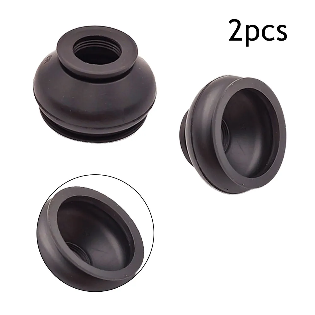 2pcs Dust Cover Rubber Track Rod End Ball Joint Cover Suspension Steering Ball Joint Boot Automobile Replacement Accessories