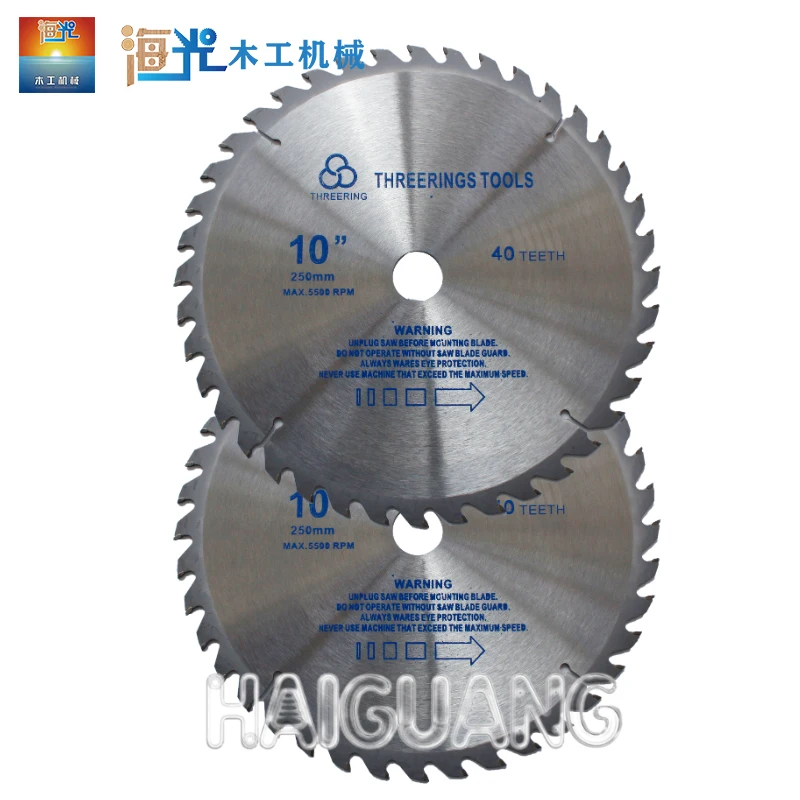 Lâmina de serra circular de aço de alta velocidade com cabeça de corte de carboneto 10 polegadas 12 polegadas profissional para ferramentas de carpintaria de corte de madeira