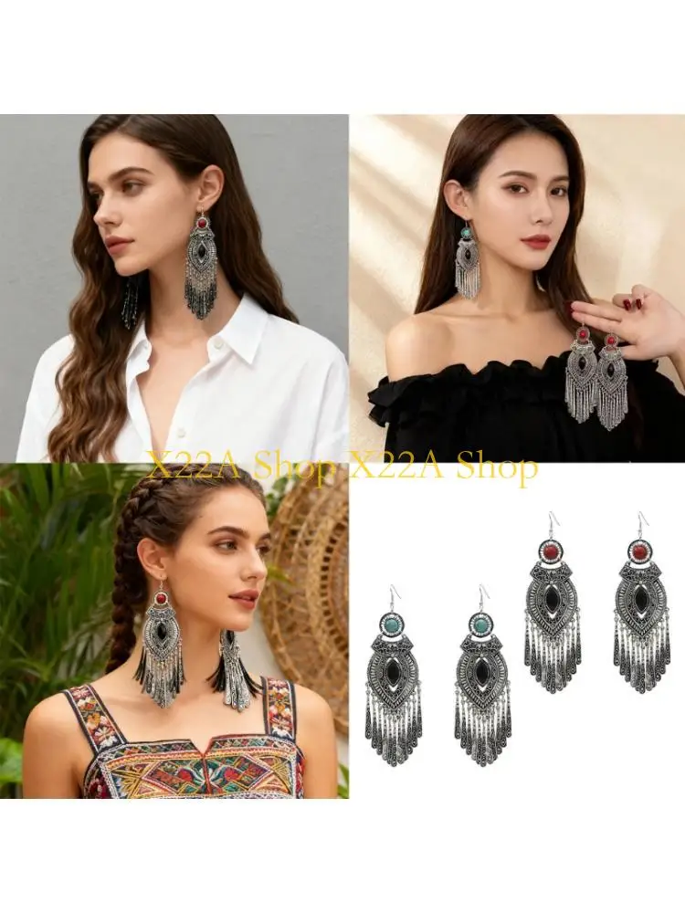 Unique Artisanal Crafted Bohemian Dangle Earrings Lightweight Alloy Jewelry Perfect Gift for Fashion Forward Women and Girls