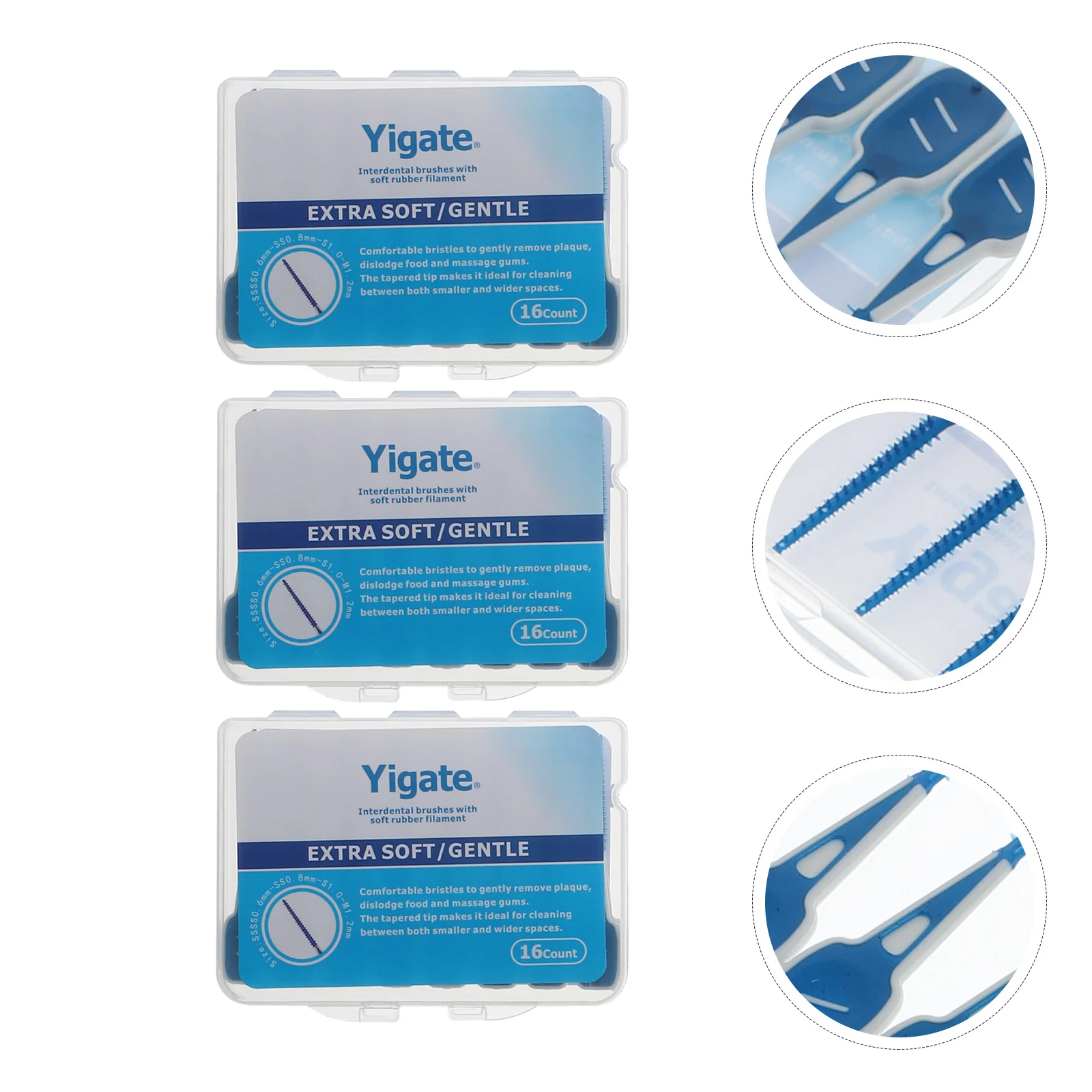 48 Pcs Adaptive Interdental Brush Floss Tooth Toothpick Tpe The Hips Oral Care Supplies