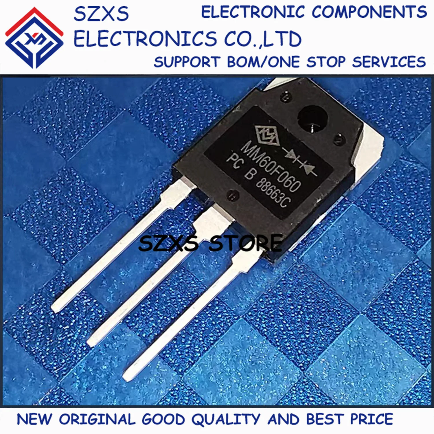 

New Original 10Pcs MM60F060 MM60F060PC TO-3P 600V 30A Fast Recovery Diode In Stock Electronic Components Good Quality