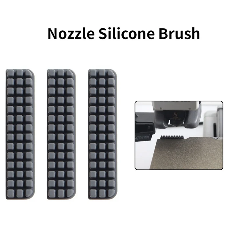 

3 шт. щетка-насадка для Bambu Lab A1, силиконовая щетка для стеклоочистителя, скребок с насадкой для Bambulab A1, инструмент для очистки 3D-принтера