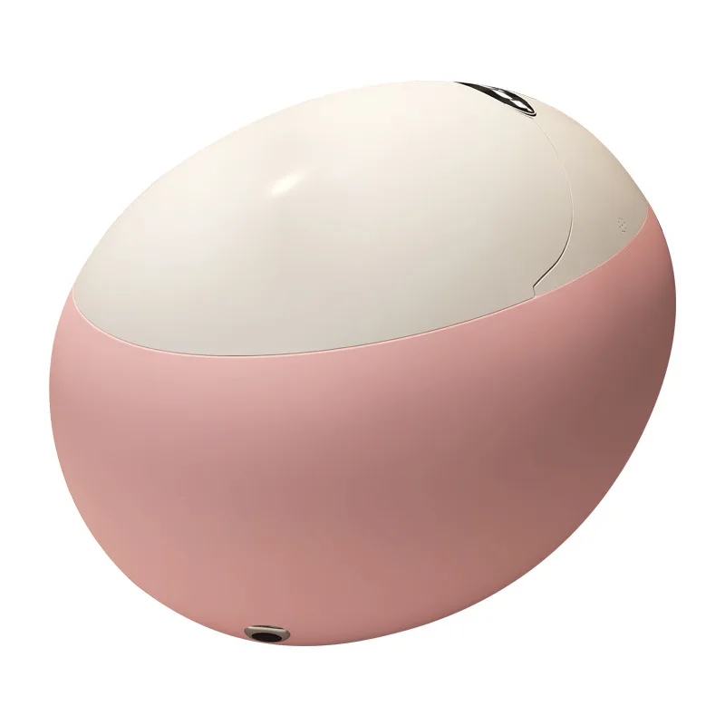 

Colored egg one-piece, small apartment bathroom