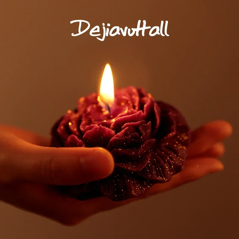 Low Temperature Candle Wax Peony Rose Heart Candle 42 Degrees To 48 Degrees scented candle  candles home decoration