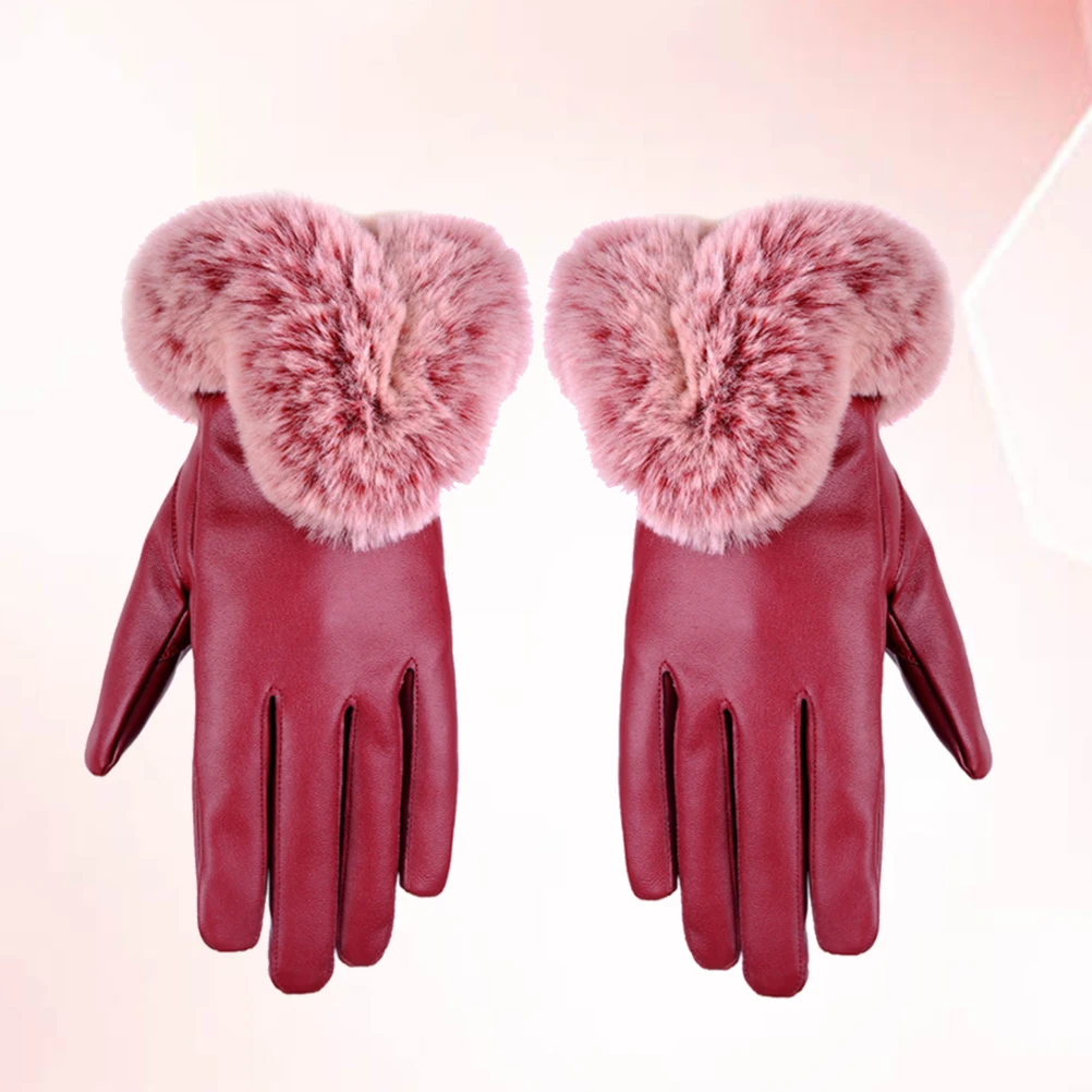 

Warm Gloves Woman Winter Screen Keep Warm Outdoor Soft Material Cycling Hiking Screen Glove Use