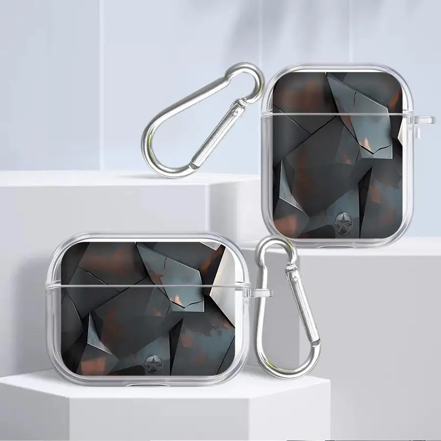

Geometric Abstract Clear Earphone Cases Cover Case For Airpods Pro2 4 Pro 3 Pro3 2 1