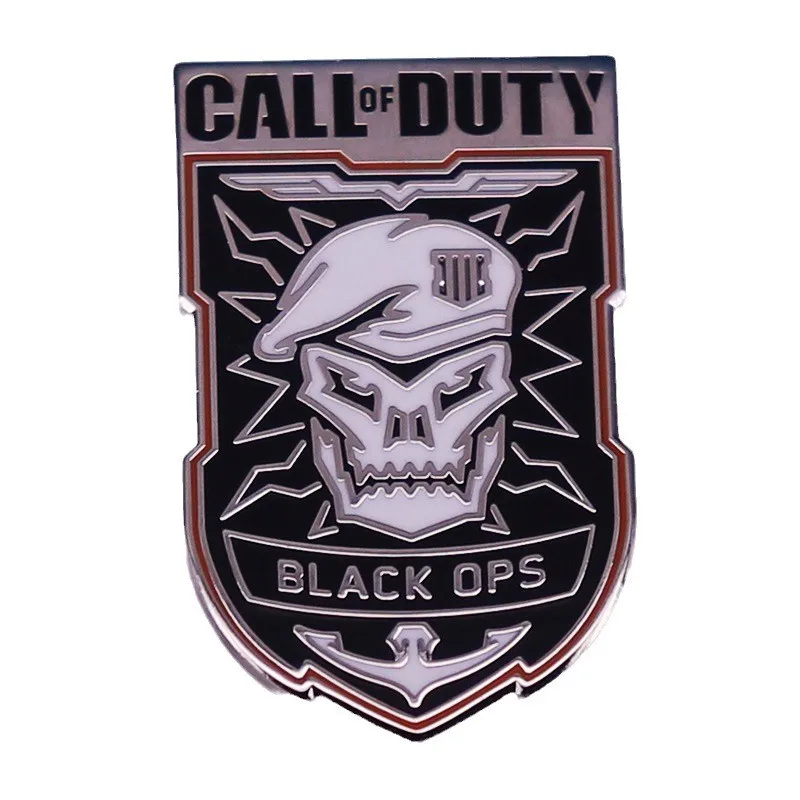 Call of Duty Enamel Pins Black Ops Metal Brooch Shooting Games Inspiration Badge Fashion Jewellery Backpack Accessory Gifts