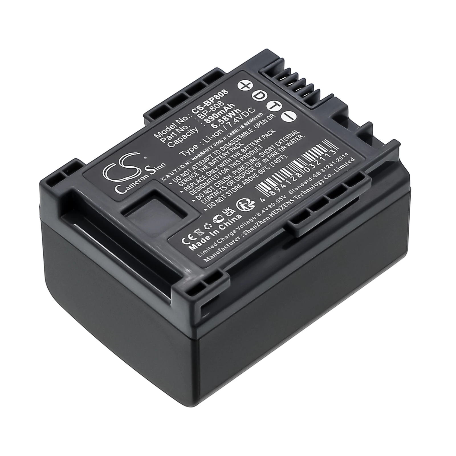 

Li-ion Camera Battery for Canon, 7.4V 890mAh, Compatible Models: FS10,FS11,FS100,VIXIA HF G10,VIXIA HF M41,VIXIA HF M40